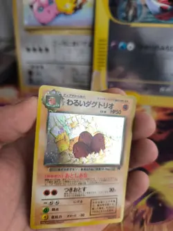 Pokemon Karte Card DARK Dugtrio Digdri Team Rocket Gang Holo Wotc japanese Exc- - Image 4