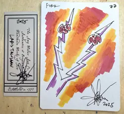 MTG ARTIST PROOF Spanish Celestial Sword FORK Sketch Amy WEBER - Image 1