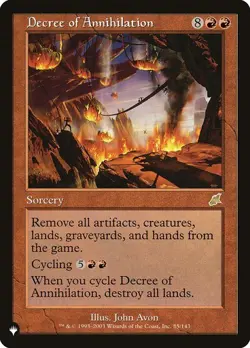 MTG - Decree of Annihilation - The List - Magic the Gathering - Image 1