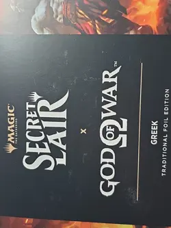 New Sealed Magic The Gathering Secret Lair - PS God of War Greek - Foil Edition - Image 2