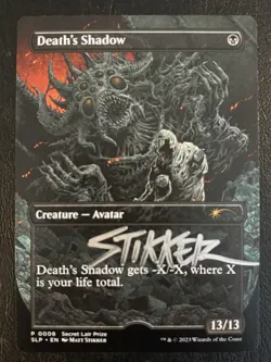 Death's Shadow Artist Proof Signed Sketched Secret Lair Prize SLP MTG - Image 1