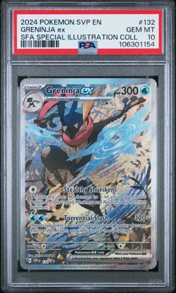 2024 POKEMON SVP EN-SV BLACK STAR PROMO #132 GRENINJA EX PSA 10 - Image 1