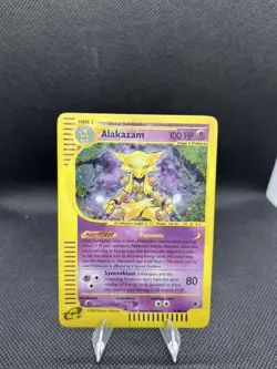 Pokemon TCG - Alakazam 001/165 Expedition 2002 Base Set Holo Rare e-reader - Image 2