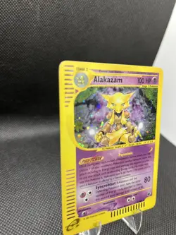 Pokemon TCG - Alakazam 001/165 Expedition 2002 Base Set Holo Rare e-reader - Image 4