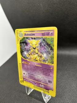 Pokemon TCG - Alakazam 001/165 Expedition 2002 Base Set Holo Rare e-reader - Image 5