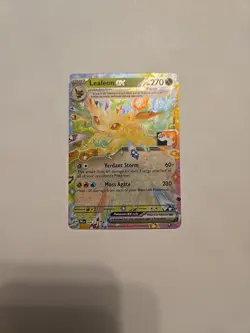 Pokemon TCG Leafeon EX 006/131 Prismatic Evolutions (Prize Pack Stamped) - Image 1
