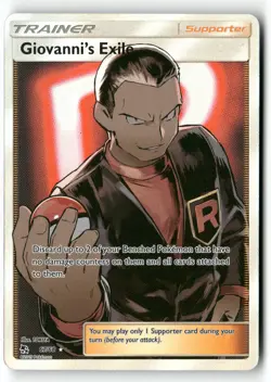 Giovanni's Exile (Full Art) 67/68 Hidden Fates Pokemon TCG NM - Image 1