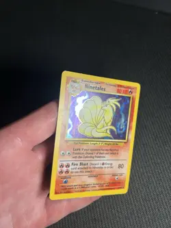 Pokemon TCG Ninetales 12/102 Base Set Holo Rare MP - Image 4