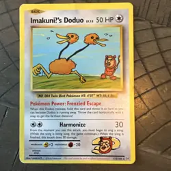 ImakuniU's Doduo 112/108 XY Evolutions Secret Rare Pokemon TCG 2016 - Image 1