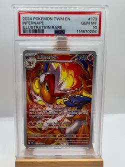 Pokemon Twilight Masquerade - 173/167 Infernape - Illustration Rare - PSA 10 - Image 1