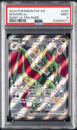 2024 POKEMON PAF EN-PALDEAN FATES SHINY ULTRA RARE #220 NOIVERN EX PSA 9 - Image 1