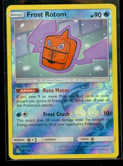 Pokemon FROST ROTOM 41/156 - Ultra Prism RARE Rev Holo - NEAR MINT/MINT - Image 1