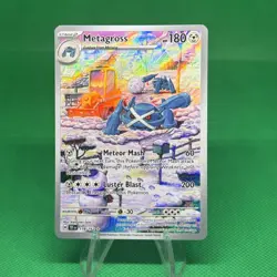 Pokemon TCG Metagross 178/162 Temporal Forces Holo Card Illustration - Image 1