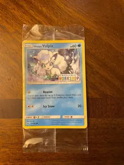Build a Bear Pokemon Card Alolan Vulpix Promo Trading Card TCG SEALED NEW - Image 1