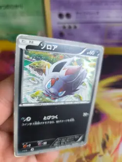 Pokemon Karte Card Zorua Uniq Shirt Campaign BW Promo Black Star japanese LP - Image 3
