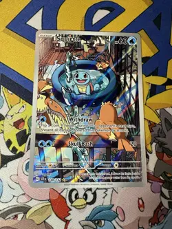 Pokemon Squirtle TCG Full Art Holo Card 148/142 Illustration Rare Pack Fresh - Image 1