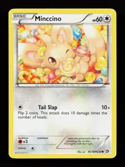 Minccino RC18/RC25 Common Legendary Treasures: Radiant Collection Pokemon Card - Image 1