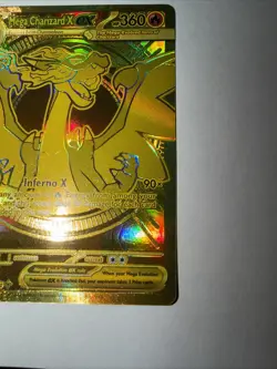 Mega Charizard X EX Phantasmal Flames 130/94 Mega Ultra Rare Gold Card In Hand - Image 5