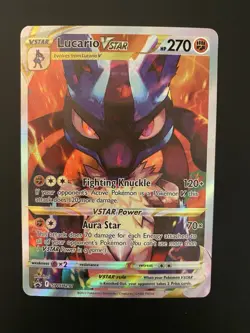Lucario VSTAR Promo SWSH291 Pokemon Card Black Star Crown Zenith ?? - Image 1