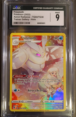 CGC 9 Mint Frosmoth TG04/TG30 Astral Radiance Full Art Holo Pokemon Card - Image 1