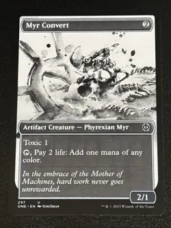 MTG Phyrexia: All Will Be One Myr Convert Showcase 297 NM - Image 1