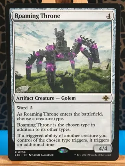 MTG - Roaming Throne. Lost Caverns of Ixalan. Rare Colourless Artifact Creature. - Image 1