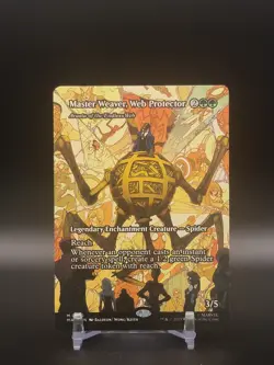 MTG Borderless Master Weaver, Web Protector MTG Marvel's Spider-Man UNPLAYED - Image 1