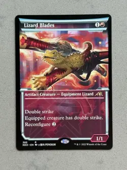 MTG - Lizard Blades #385 Showcase Regular Kamigawa: Neon Dynasty NEO - Image 1