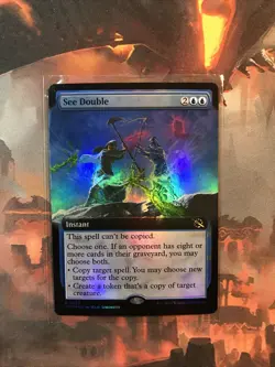 MTG See Double FOIL Extended Art March of the Machine MOM 0353 NM - Image 1