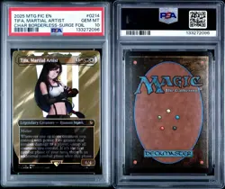 2025 MTG FINAL FANTASY COMMANDER SURGE FOIL #0214 TIFA, MARTIAL ARTIST PSA 10 - Image 4