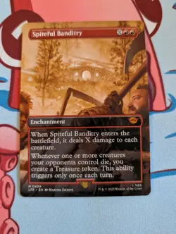 MTG Magic The Gathering Spiteful Banditry 0439 LTR Borderless Mythic M/NM - Image 1