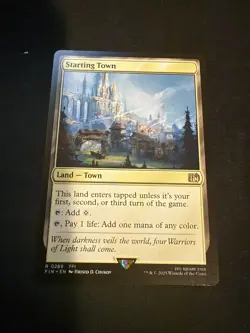 Magic The Gathering MTG - Starting Town Foil - Final Fantasy - Image 1
