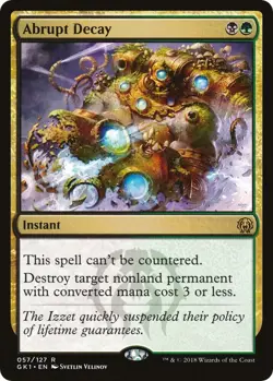Abrupt Decay - Modern Masters 2017 (MM3) - LP - Magic The Gathering MTG - Image 1