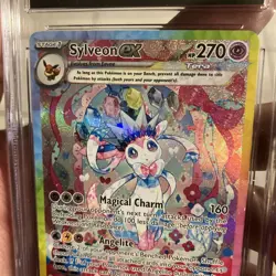 CGC 10 GEM MINT - SYLVEON EX - PRE EN 156/131 SIR Pokemon Prismatic Evolutions - Image 2