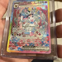 CGC 10 GEM MINT - SYLVEON EX - PRE EN 156/131 SIR Pokemon Prismatic Evolutions - Image 3