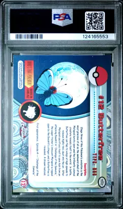 2000 TOPPS CHROME POKEMON T.V. #12 BUTTERFREE PSA 10 - Image 2