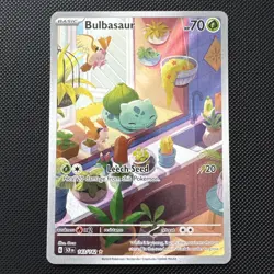 Pokemon Bulbasaur 143/142 Sv07: Stellar Crown - Illustration Rare - NM - Image 1