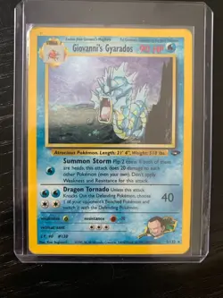 Pokemon Card Giovanni's Gyarados HOLO Gym Challenge 5/132 ENG Light Played - Image 1