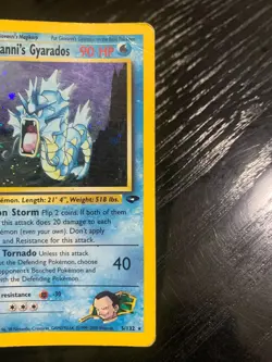 Pokemon Card Giovanni's Gyarados HOLO Gym Challenge 5/132 ENG Light Played - Image 4