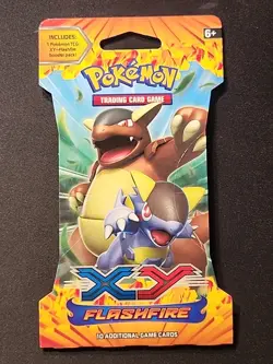 Pokemon XY FLASHFIRE SLEEVED BOOSTER PACK- KANGASKHAN SEALED NEW - Image 1