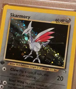 2000 POKEMON NEO GENESIS 1ST EDITION #13 SKARMORY-HOLO PSA 9 - Image 2