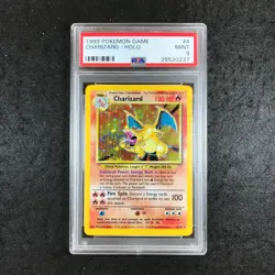 Pokemon TCG Charizard Base Set 4/102 Holo Unlimited Holo Rare PSA MINT 9 - Image 1