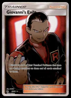 Pokemon TCG Hidden Fates #67/68 Giovanni's Exile (Full Art) LP - Image 1