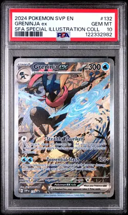 2024 POKEMON SVP EN-SV BLACK STAR PROMO #132 GRENINJA EX PSA 10 - Image 1