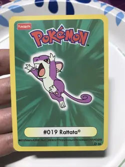 Pokemon Funskool 2004 - Rattata Who am IU Holo NM Clean - Image 2