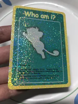 Pokemon Funskool 2004 - Rattata Who am IU Holo NM Clean - Image 3
