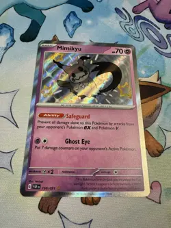Pokemon TCG: Mimikyu 160/091 SV: Paldean Fates Holo NM - Image 4