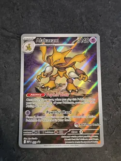 Pokemon TCG Alakazam MEP 009 Pokemon Center Stamped Promo - Image 1