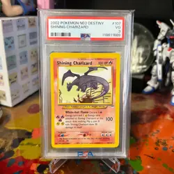 2002 Pokemon Neo Destiny #107 Shining Charizard PSA 3 - Image 1