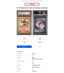 2002 Pokemon Neo Destiny #107 Shining Charizard PSA 3 - Image 3